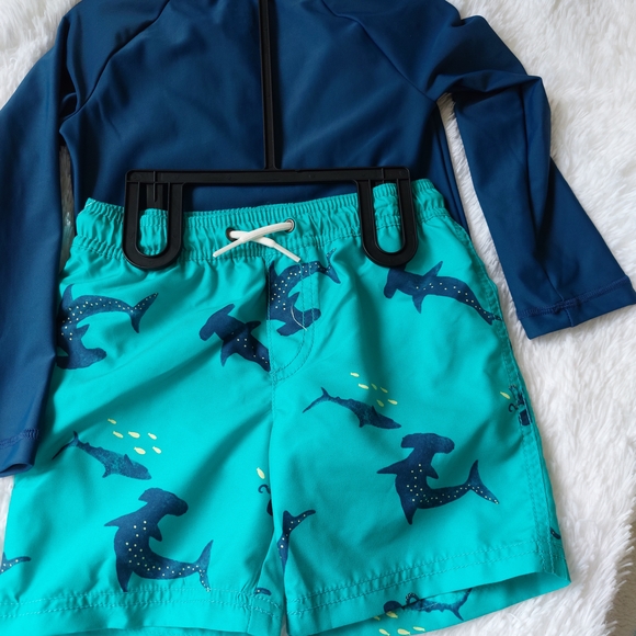 Carter's Ocean Blue Rashguard Set - Picture 3 of 4